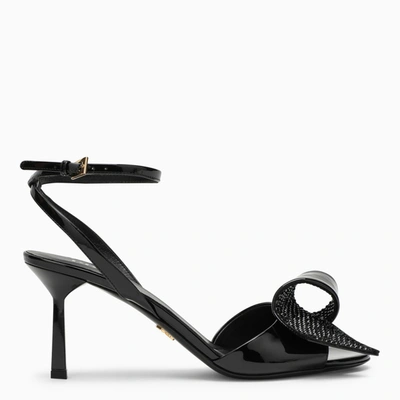 Prada Strassverzierte Sandalen In Black