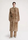 TOTÊME CURLY SHEARLING COAT BISCUIT