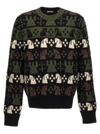 Burberry Embroidered Wool Chess Crewneck Sweater