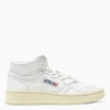 Autry Short Top Perforated Rubber Sole Sneakers In White