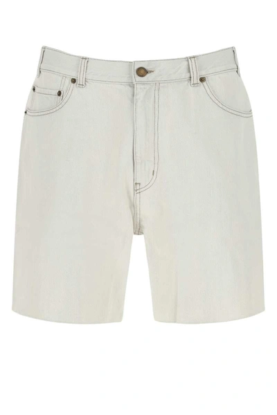 Saint Laurent Shorts In White