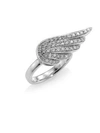 SYDNEY EVAN WOMEN'S 14K WHITE GOLD ANGEL WING DIAMOND RING,400086886689