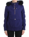 GF FERRE' PADDED JACKET HOODED SHORT WOMEN'S K-WAY