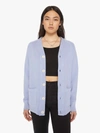 VELVA SHEEN FRENCH TERRY CARDIGAN FOGGY BLUE SWEATER (ALSO IN M, L,XL)