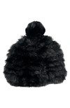 Marcus Adler Faux Fur Beanie In Black