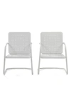 CROSLEY RADIO BATES 2-PIECE CANTILEVER OUTDOOR CHAIR SET