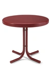 CROSLEY RADIO GRIFFITH METAL ROUND SIDE TABLE