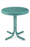 CROSLEY RADIO GRIFFITH METAL ROUND SIDE TABLE