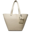 PROENZA SCHOULER WHITE LABEL PROENZA SCHOULER WHITE LABEL 'BEDFORD' IVORY LEATHER BAG