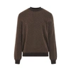 Balmain Mini Letter Pattern Knitted Sweater