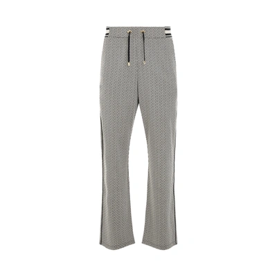 Balmain Mini Monogram Jacquard Pyjama Pants In Grey