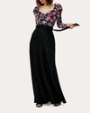 Diane Von Furstenberg Krisa Satin Maxi Skirt In Black