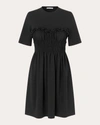 Cecilie Bahnsen Valencia Jersey Flared Dress In Black
