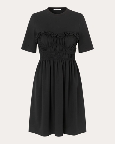 Cecilie Bahnsen Valencia Jersey Flared Dress In Black