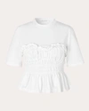 Cecilie Bahnsen Vilde T-shirt Jersey White White In White