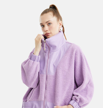 Nocturne Women's Oversized Coat In Purple