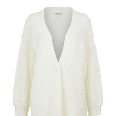Nocturne Women's Oversized Knit Cardigan In White