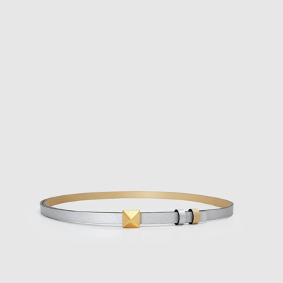 Belle & Bloom Cleopatra Pyramid Stud Leather Belt In Yellow