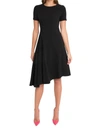 Black Halo Olcay Asymmetrical Dress In Black