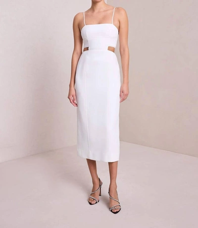 A.l.c Dalton Cut-out Midi Dress In White