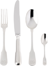 Dolce & Gabbana Silver Dg Logo Flatware Set, 4 Pcs In Dg Logo
