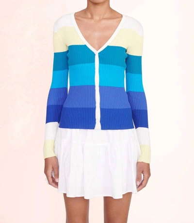 Staud Cargo Button Front Sweater In Mehrfarbig