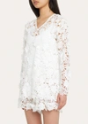 ANDINE ISLA 3D LACE DRESS IN WHITE