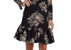 BYTIMO FESTIVE RUCHED DRESS IN SPRING BOUQUET