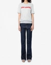 Zadig & Voltaire Mon Amour-jacquard Cashmere Sweater In Grey