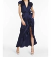 AMANDA UPRICHARD JOHANNA SILK MAXI DRESS IN IMPERIAL