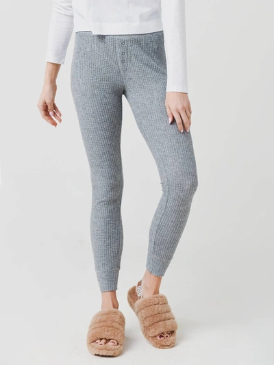 Z Supply Lover Thermal Leggings In Heather Grey