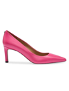 Hugo Boss Women's Nappa-leather Pumps With 7cm Heel In Pink