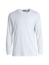 Theory Men's Essential Anemone Milano Long-sleeve T-shirt In Ice