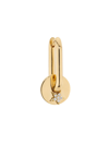 FOUNDRAE WOMEN'S STRENGTH 18K YELLOW GOLD & 0.03 TCW DIAMOND SMALL SINGLE CHUBBY FOB EARRING