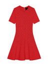 Givenchy Women's Dress In 4g Jacquard In Red