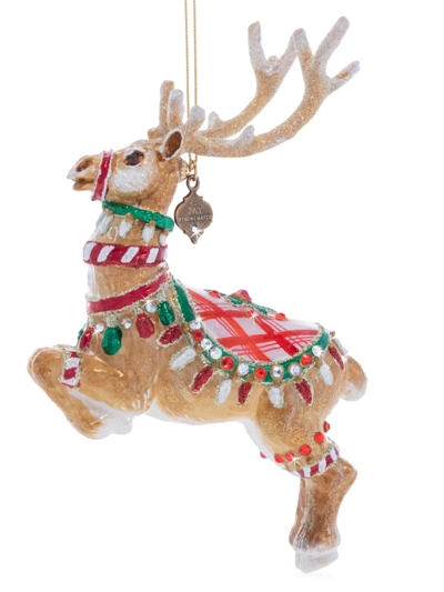 Jay Strongwater Donner The Reindeer Glass Ornament