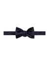 Brunello Cucinelli Men's Cotton And Silk Satin Bow Tie In Blue