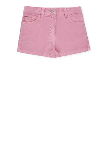 Chiara Ferragni Kids' Cotton Shorts In Pink