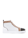CHRISTIAN LOUBOUTIN LEATHER SNEAKERS WITH SPIKES
