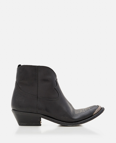 Golden Goose Suede Ankle Boots In Black