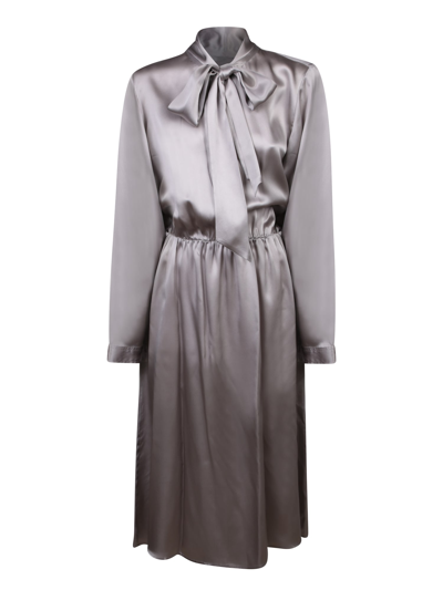 P.A.R.O.S.H SILK GREY DRESS