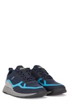 Hugo Boss Titanium Runn Sneaker In Open Blue