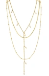 RIVKA FRIEDMAN SET OF 3 IMITATION PEARL ASSORTED NECKLACES