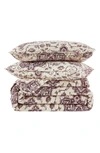 Southshore Fine Linens Depera Persia Quilt & Sham Set In Eggplant