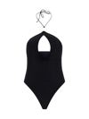 Oseree Oséree Black Lumiere Ring Maillot One Piece Swimwear In Black
