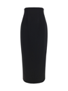 Khaite Loxley Viscose Blend Maxi Skirt In Black