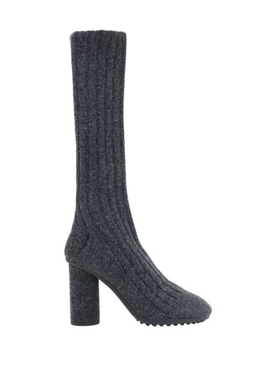 Bottega Veneta Women Atomic Knitted Wool Boots In Multicolor