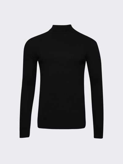 Rick Owens Turtle Neck Top In Black