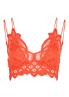 Free People Intimately Fp Adella Longline Bralette In Coral