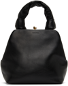 JIL SANDER BLACK SMALL SQUARE GOJI BAG